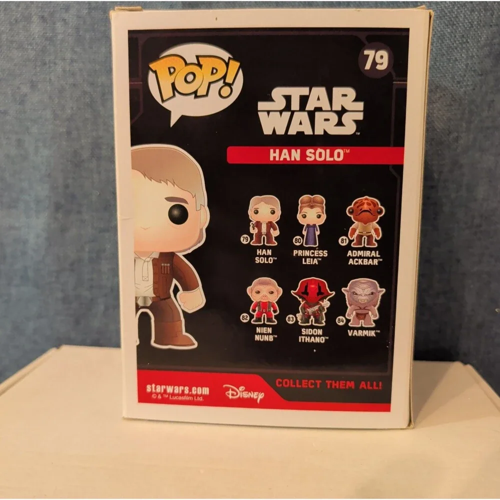 Funko POP! Star Wars Han Solo #79 Force Awakens Vinyl in Box with Protector